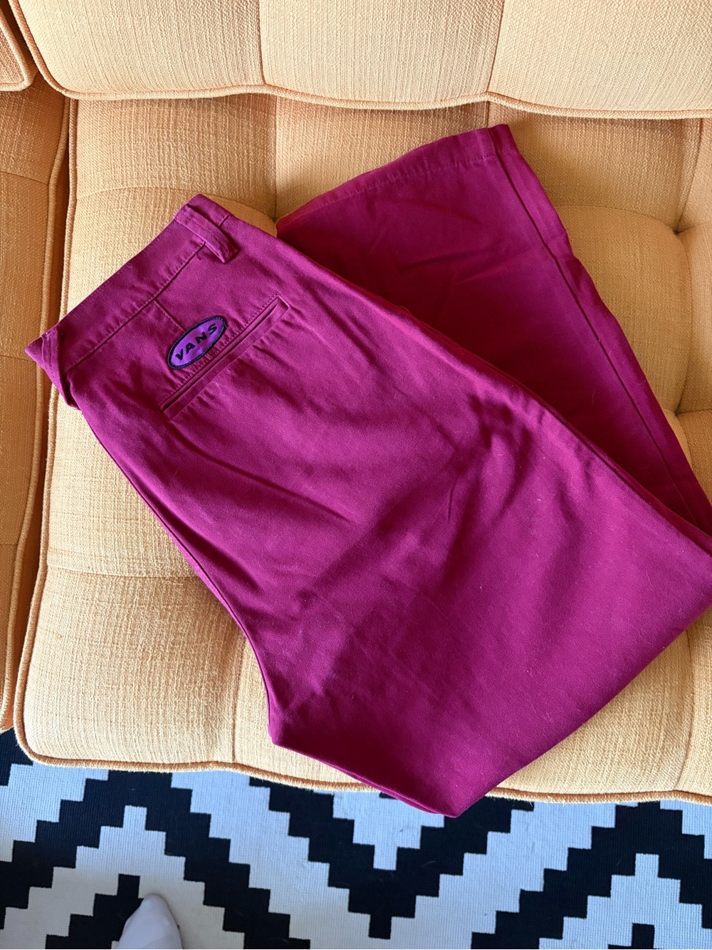 Vans Women's Knost LA Curren Magenta Chino Pants